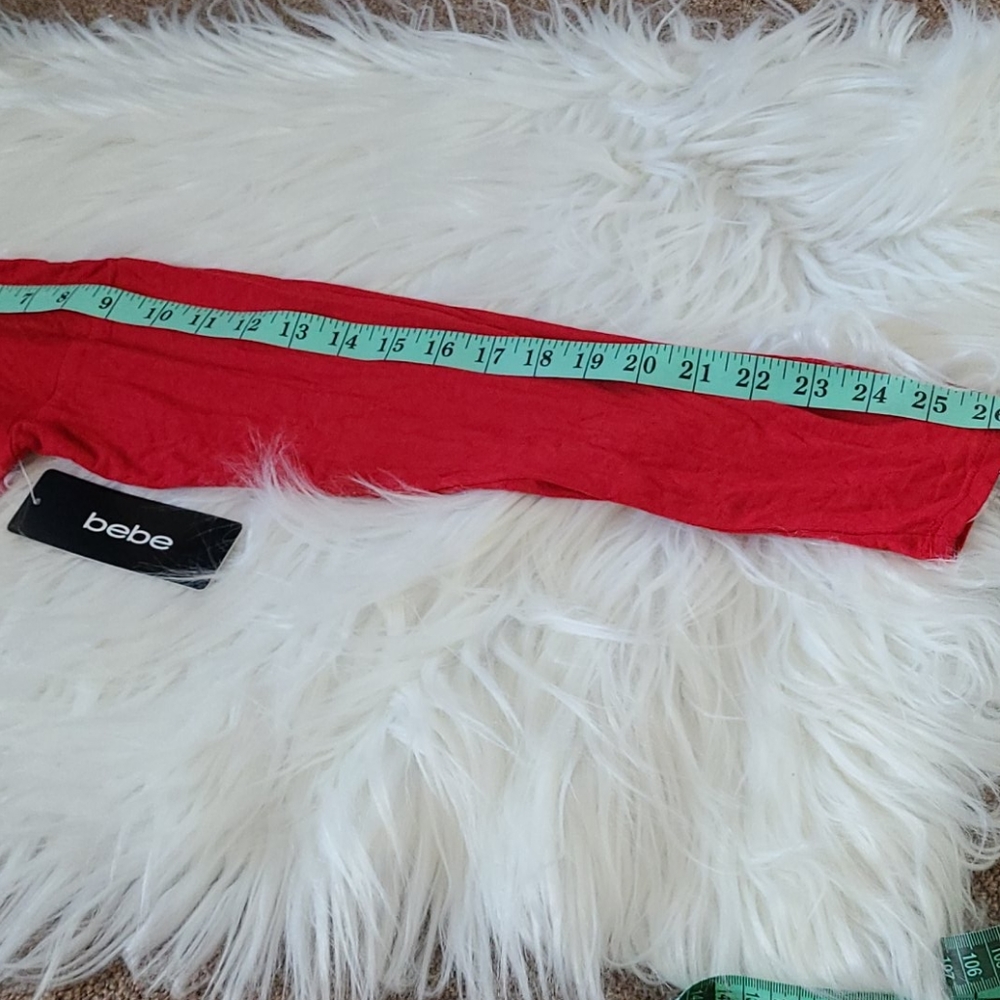 🆕️Bebe-women's red top-size M - Picture 4 of 5